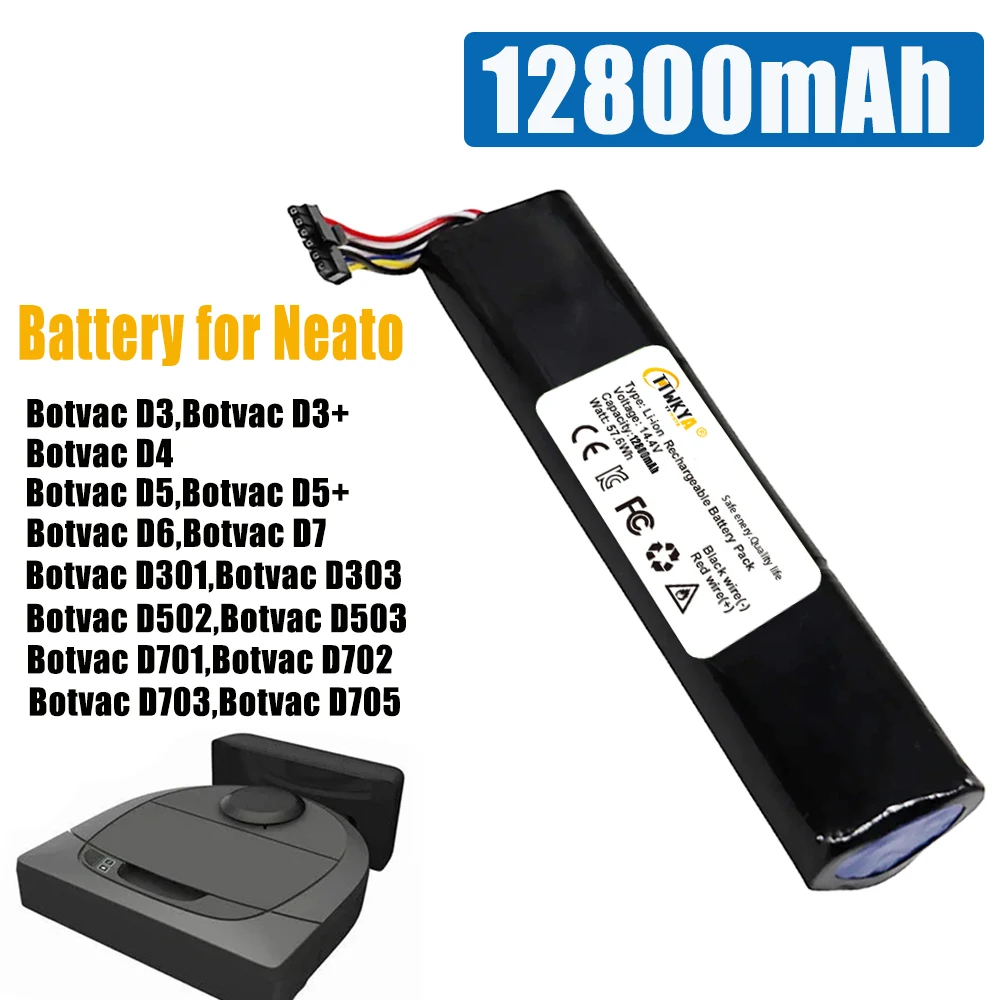 

Battery 945-0225, 205-0011 for Neato Botvac Connected, D3, D3+, D4, D5, D5+, D6, D7, D301, D303,D502,D503,D701,D702,D703,D705