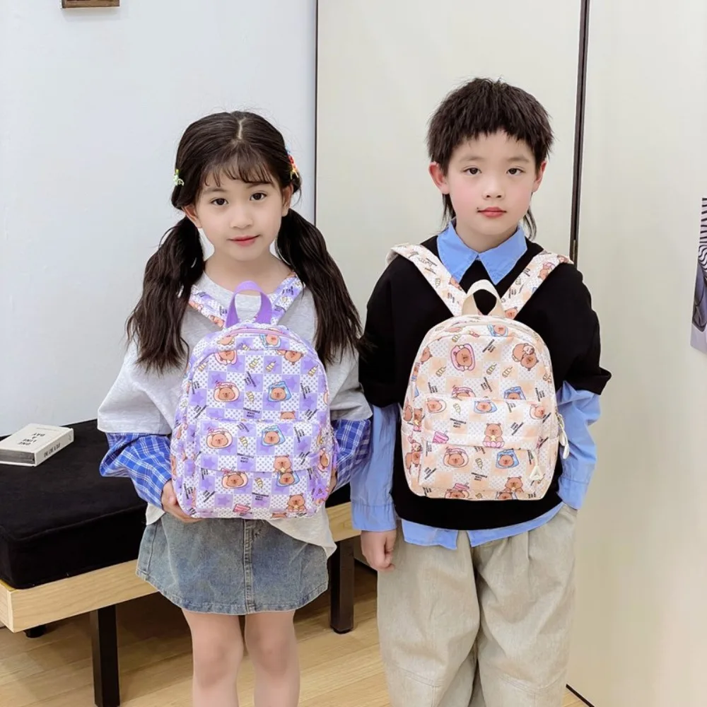 Leuke Capybara Capybara Rugzak Casual All-match Schooltas Cartoon Opbergtas