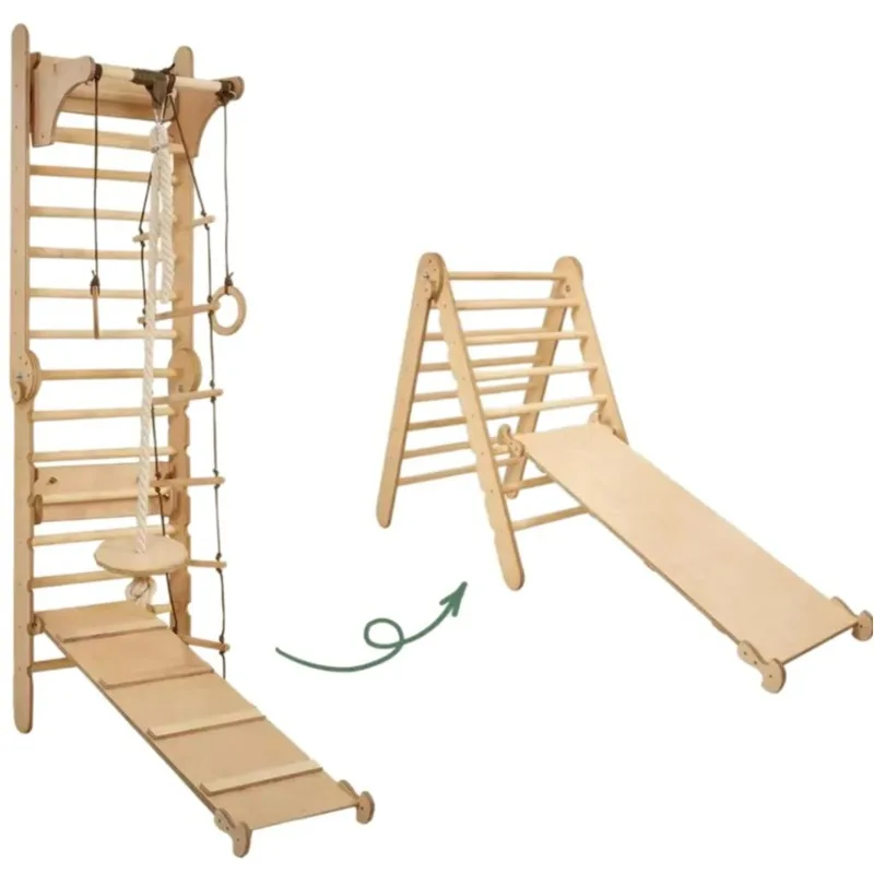 Cross-border Wooden Children's Climbing Frame Indoor Climbing Training Frame Wall Physical Sports Equipment Climbing Frame