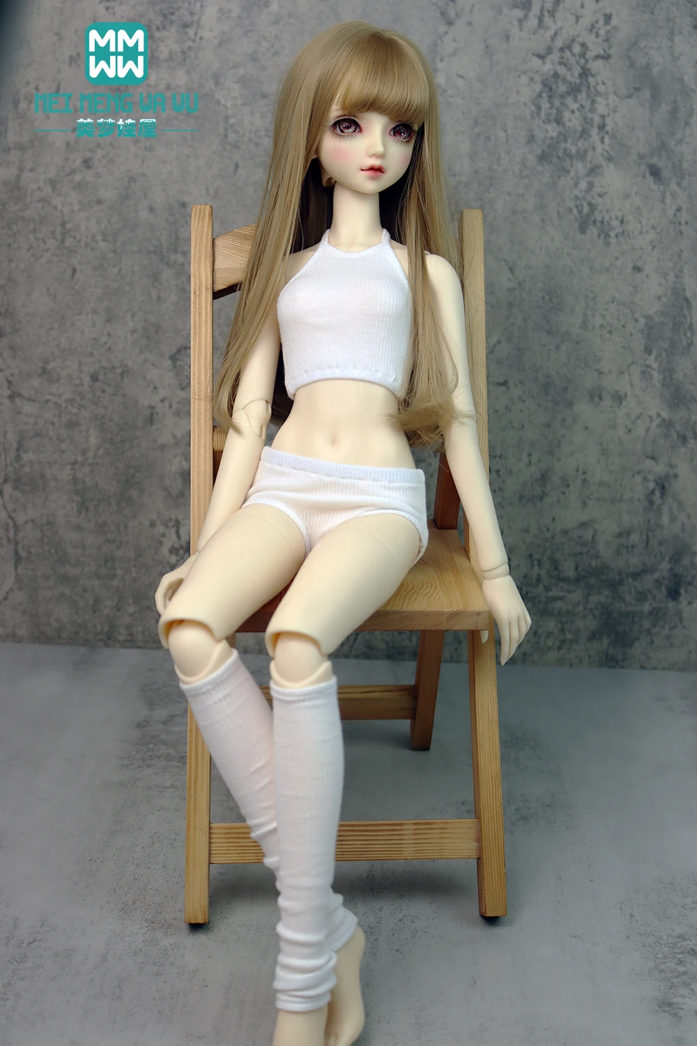 おもちゃ人形服　おしゃれなランジェリーセット　ピンク、白、グレー　60cm DD SD 1/3 BJDドール　球体関節人形アクセサリー