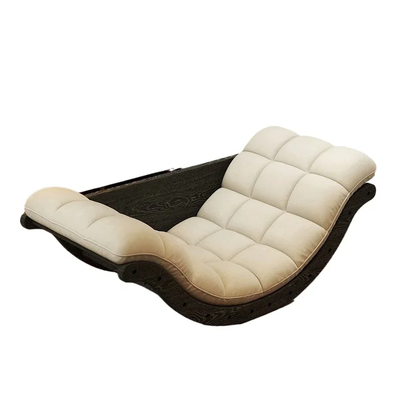 

Rocking chair new solid wood recliner multi-functional moon rocking chair living room balcony home