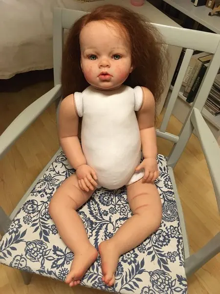 

FBBD Customized Limited Supply 25inch Reborn Baby Arianna With Hand-Rooted Hair Painted Kits with hand-Rooted Hair DIY Part