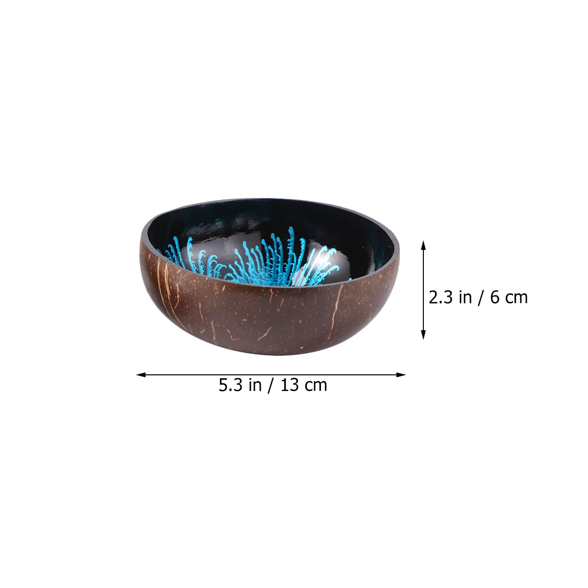 

2PCS CoconutShellBowl NaturalEcoFriendly CandyContainer NutsHolder Tray Decorative OfficeDish Accessories