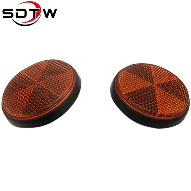 2pcs M5 M6 Front Fork Circular Reflector Universal Car Trucks Motorcycle ATV Bikes Bicycle Reflector Safety Reflector