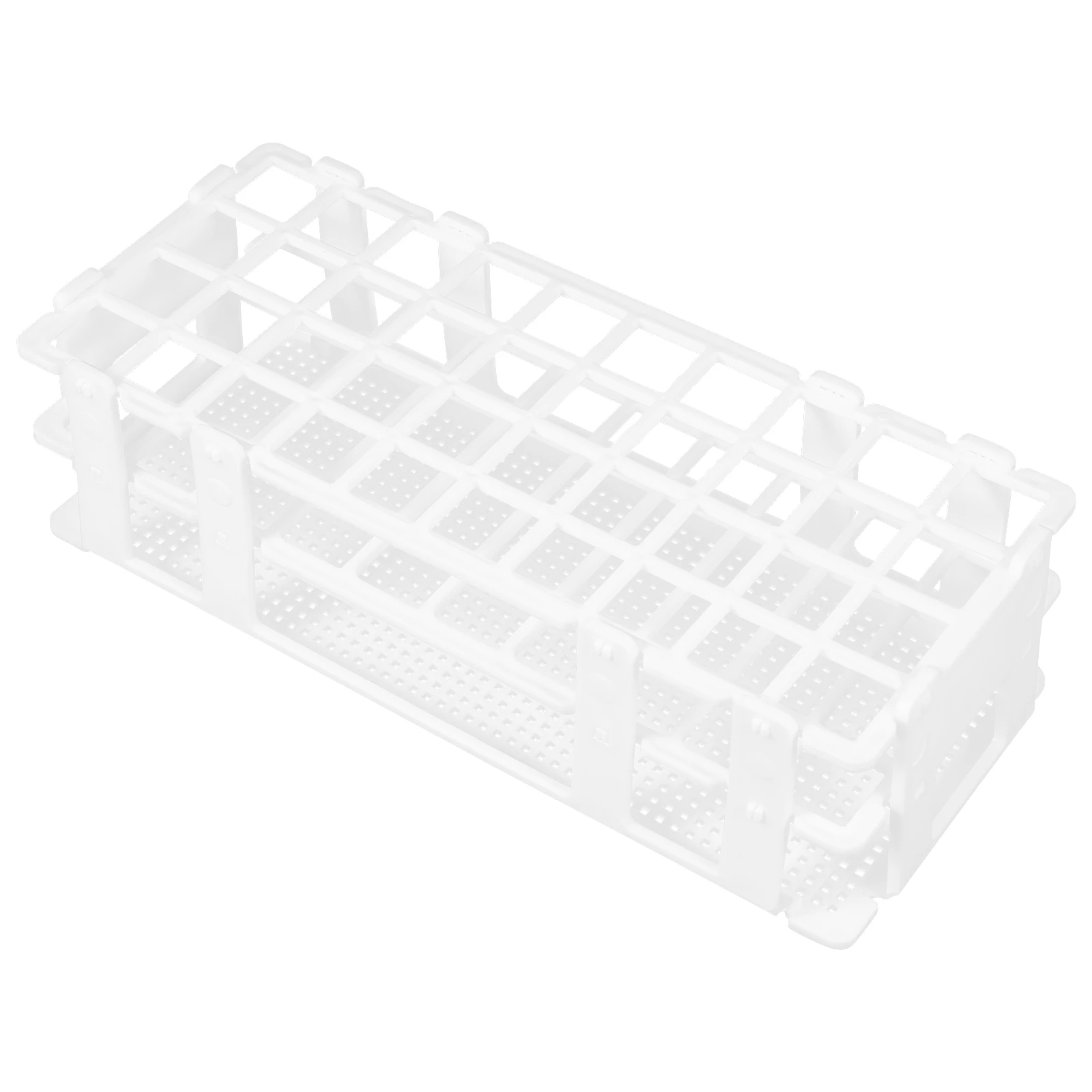 Plastic Laboratory Test Display Tube Rack 20mm*40 Holes Test Tube Rack Detachable Holder Lab Drying Stand