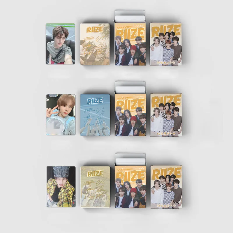 Kpop RIIZE Laser Card Two-sided Photo Card Idol HD Photo Selfie-card SHOTARO EUNSEOK SUNGCHAN SOHEE ANTON WONBIN Fans Gift Cards