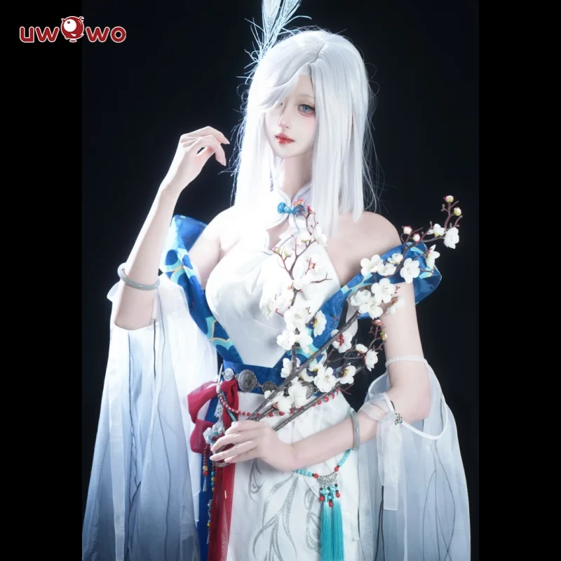 

2025 Shenhe Cosplay Game Genshin Impact Fanart Shenhe 'Ink Feather Elegance' Cosplay Costume Chinese Halloween Costume