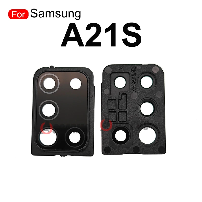 Rear Camera Lens With Frame For Samsung Galaxy A21S A217F Back Camera Lens Cover Frame Replacement Parts