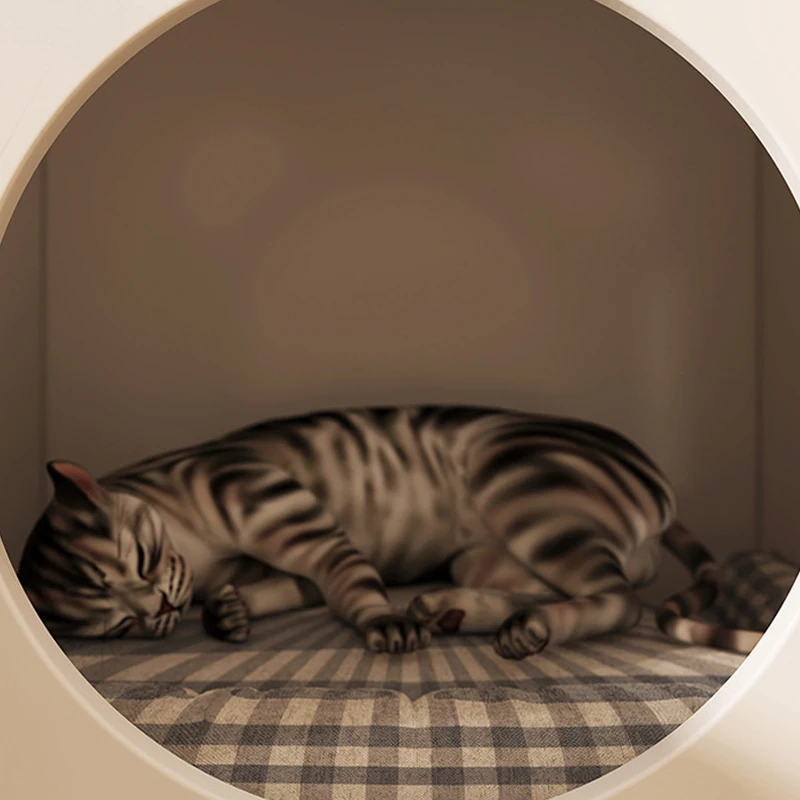 Massivholz beine katze nest nachttisch einfache moderne schlafzimmer kleine nachttisch multi-funktionale cattery schrank lagerung