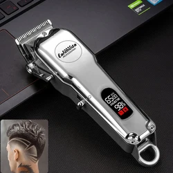 All Metal Hair Trimmer Machine Beard Clipper Electric Shaver for Men High Power Professional Cutter For Hairdresser Barber Shop