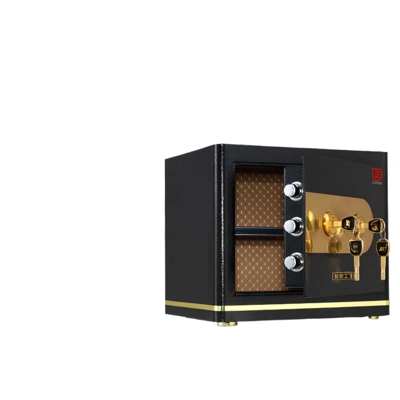 

New mechanical lock 36CM high safe double lock collaborative management home office safe
