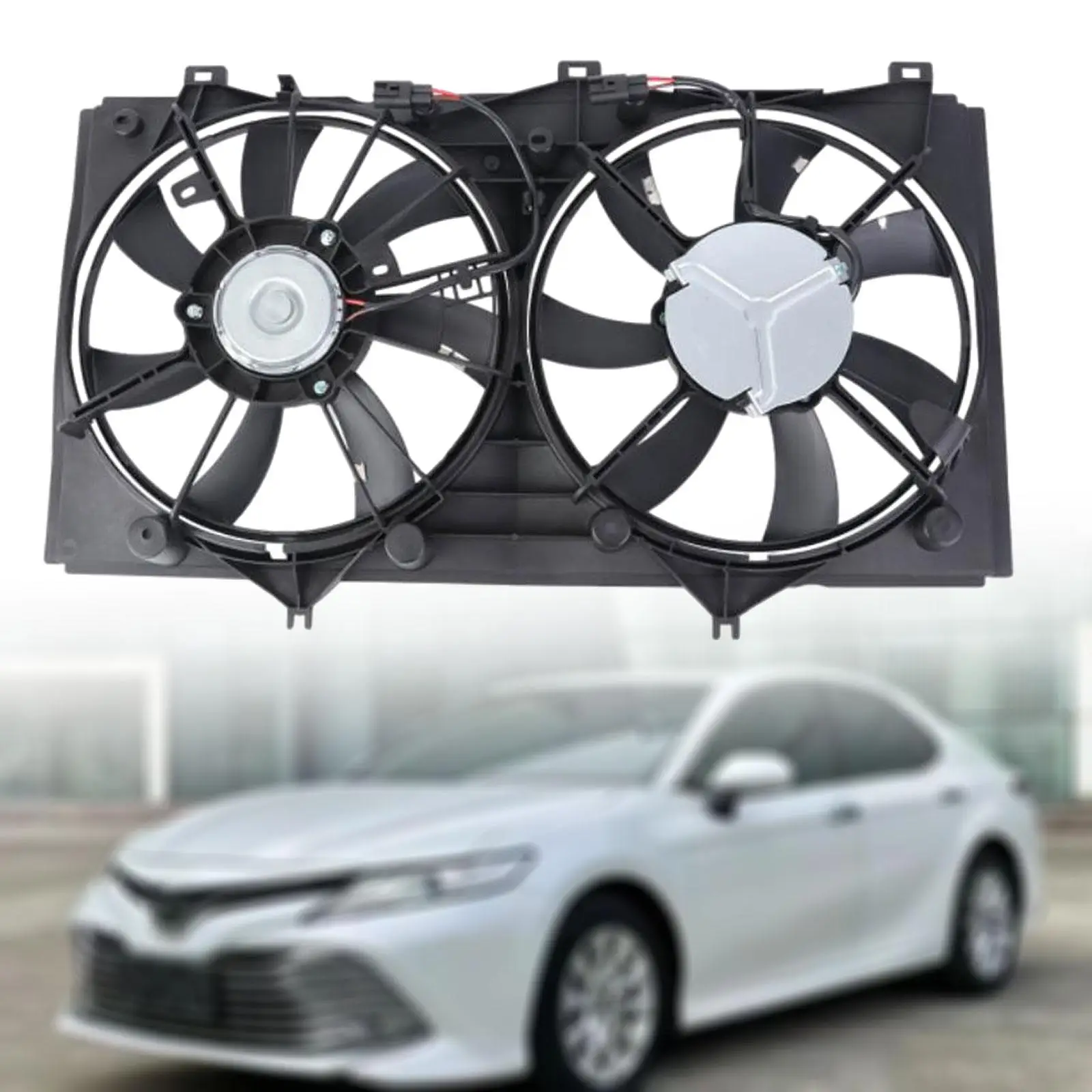 Radiator Fan Assembly 621-014 Wear Resistant Accessories Practical Sturdy 163630H070 163630H010 for Toyota for camry 2.4L 07-09