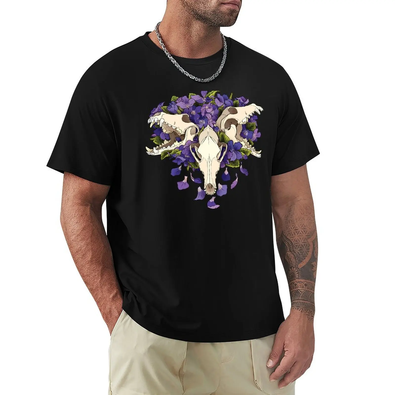 

Dog violet- Cerberus T-Shirt korean fashion Clothing tees Anime t-shirt black t-shirts for men