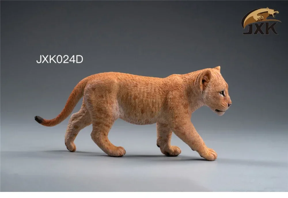 JXK 1:6 Schaal Leeuwenjong Panthera leo Afrika Dieren Healing Figuur Felidae Verzamelaar Hars Bureau Decoratie Cadeau