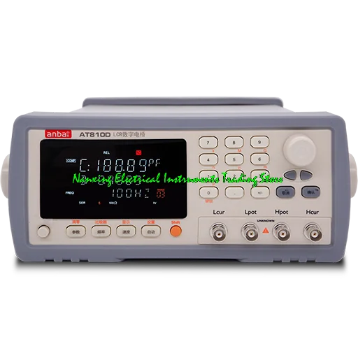 AT810/AT810D Digital LCR Tester 100Hz,120Hz,1kHz,10kHz Capacitance Inductance Resistance Tester Accuracy 0.1%/0.2%