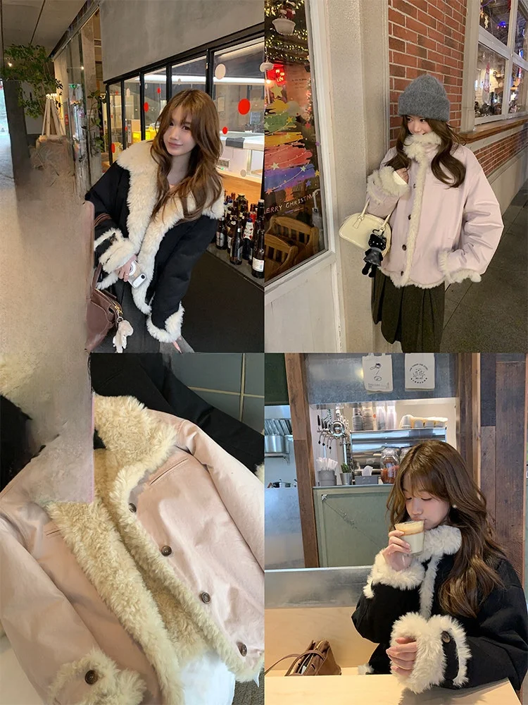 

Зимняя утепленная парка Miaolab с цветочным принтом, двусторонняя, с милым дизайном на молнии, стандартной длины рукавов и по всей длине изделия