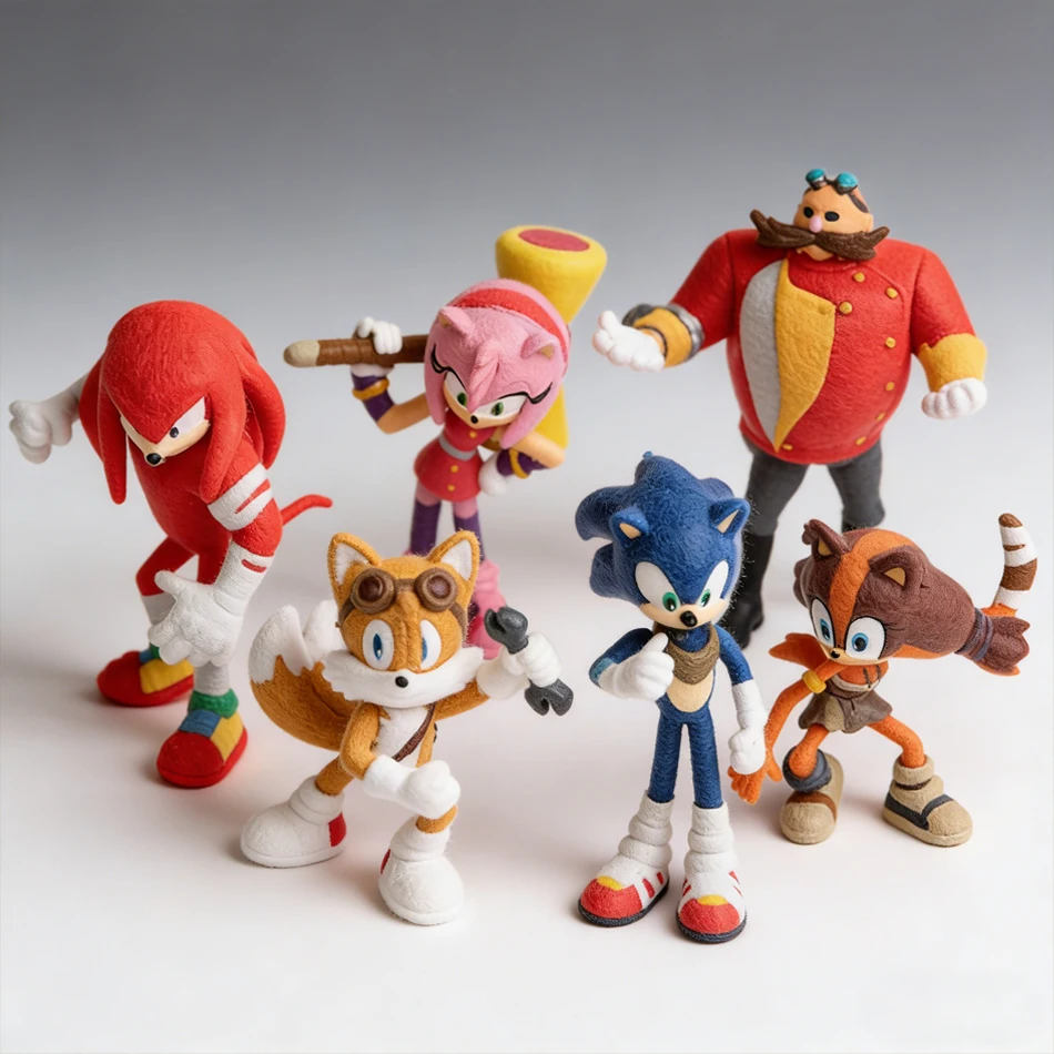 6-18Pcs Sonics Figure Tails Werehog Action Figures Knuckles…