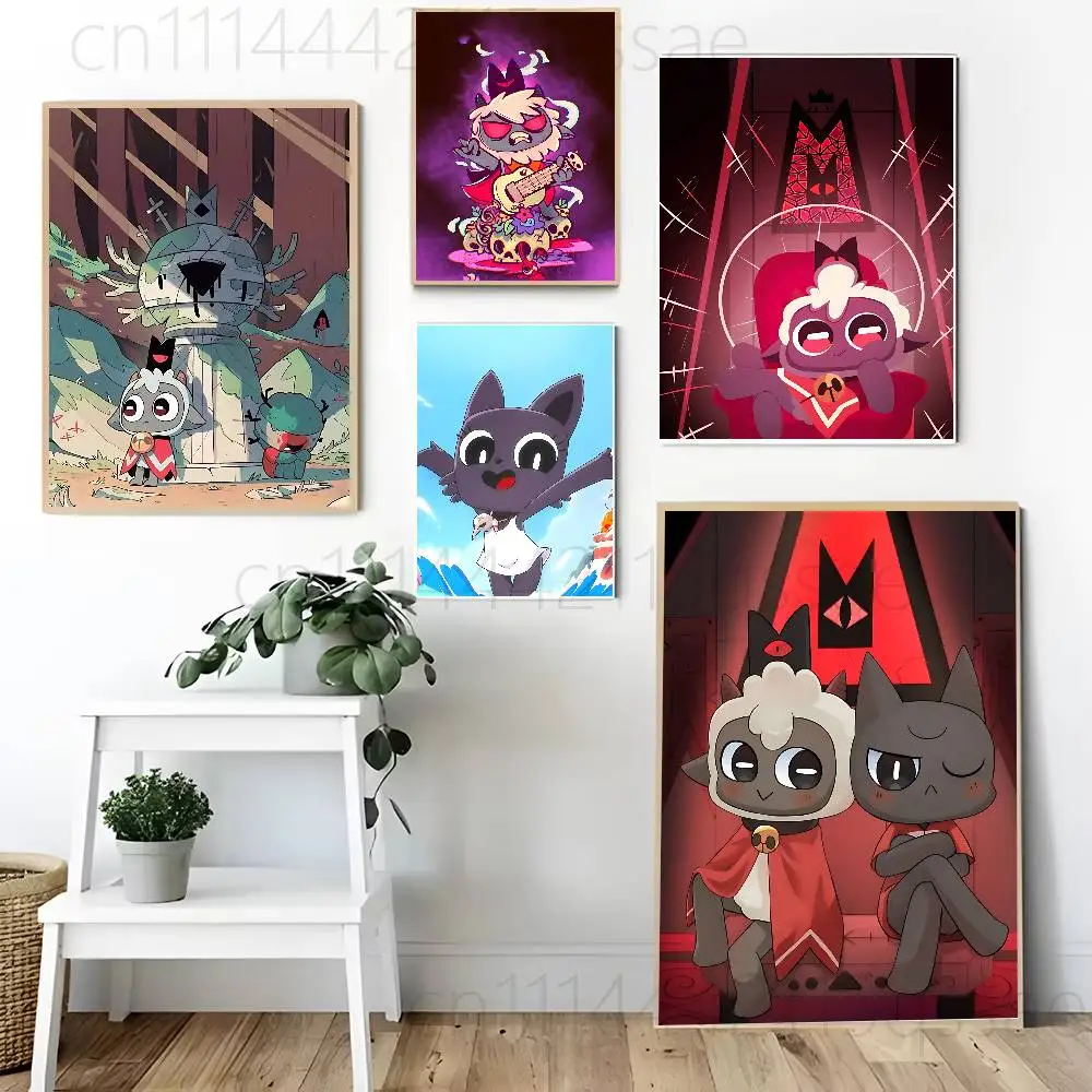 C-Cult Of The Lamb Game Poster Prints For Bedroom Living Room Canvas Painting Wall Art Home Decor