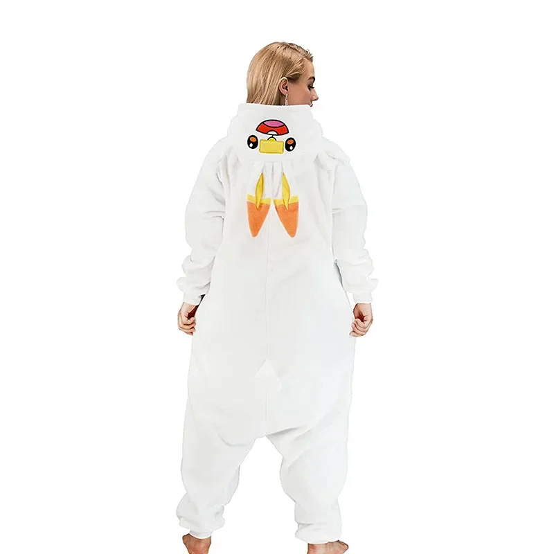 Women Pajamas Scorbunny Kigurumi Cartoon Onesies For Adults Cosplay Costume Halloween Holiday Homewear Men Full Body Jumpsuit