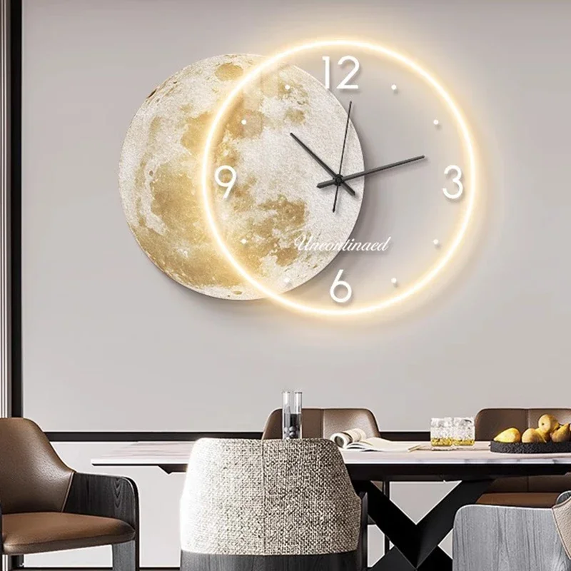 Led Luxury Wall Clocks Art Mural Aesthetic Silent Creative Wall Watch Design Minimalist Nordic Home Decoration