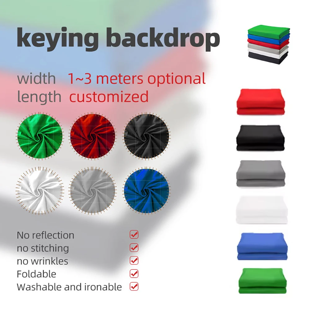 خلفيات للتصوير الفوتوغرافي قطن موسلين شاشة خضراء كروماكي صورة خلفية قماش تبادل لاطلاق النار الدعائم أخضر أبيض أسود رمادي