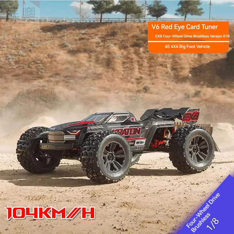 

ARRMA Red Eyes Kartun 6S Kraton EXB V6 Remote Control 1/8 Model Car Electric Monster Off road Vehicle Suitable For Boys