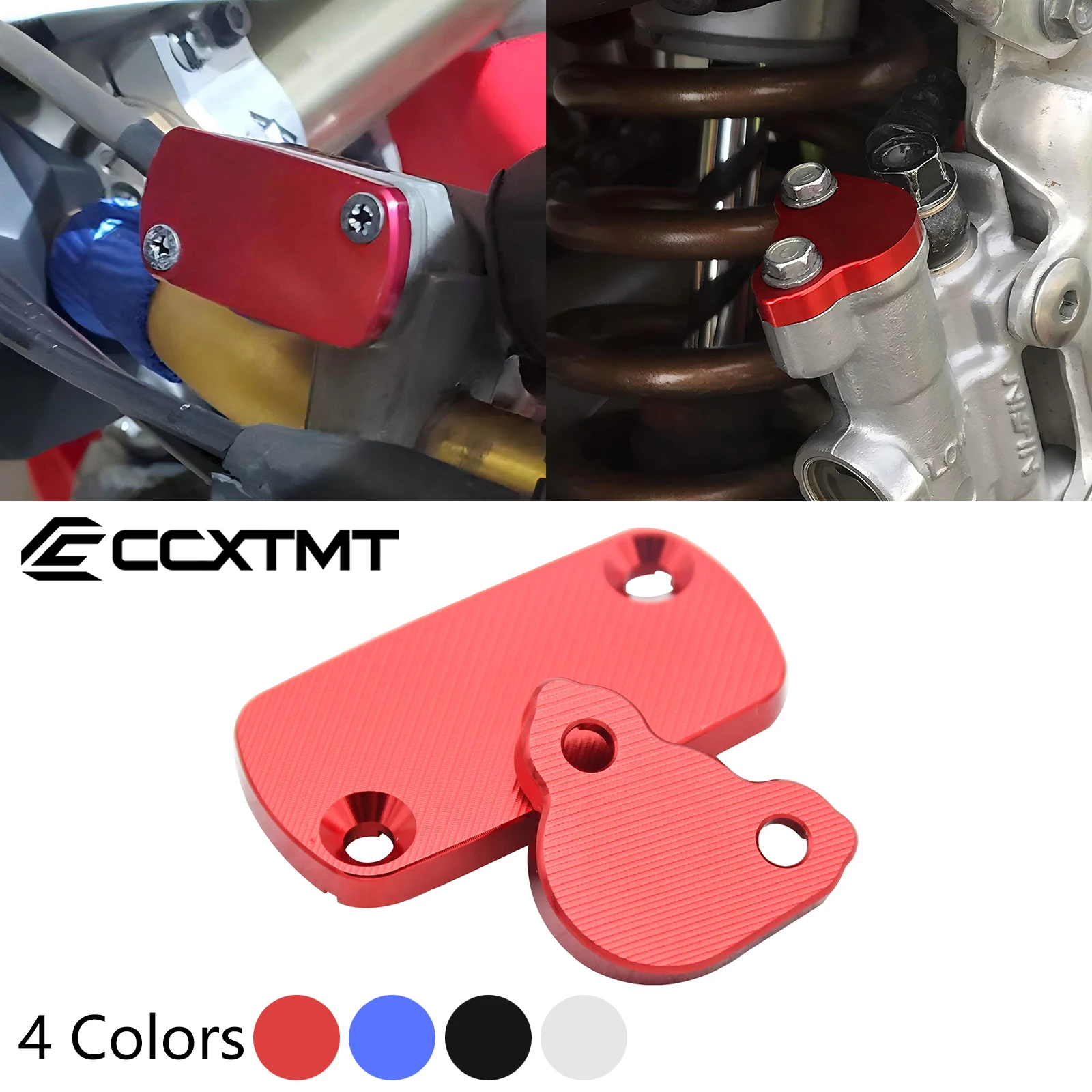CNC Aluminum Front Rear Brake Fluid Reservoir Cap Cover For HONDA CR CRF 125R 250R 250X 250RX 450R 450X 450RX 250F 450L 02-2020