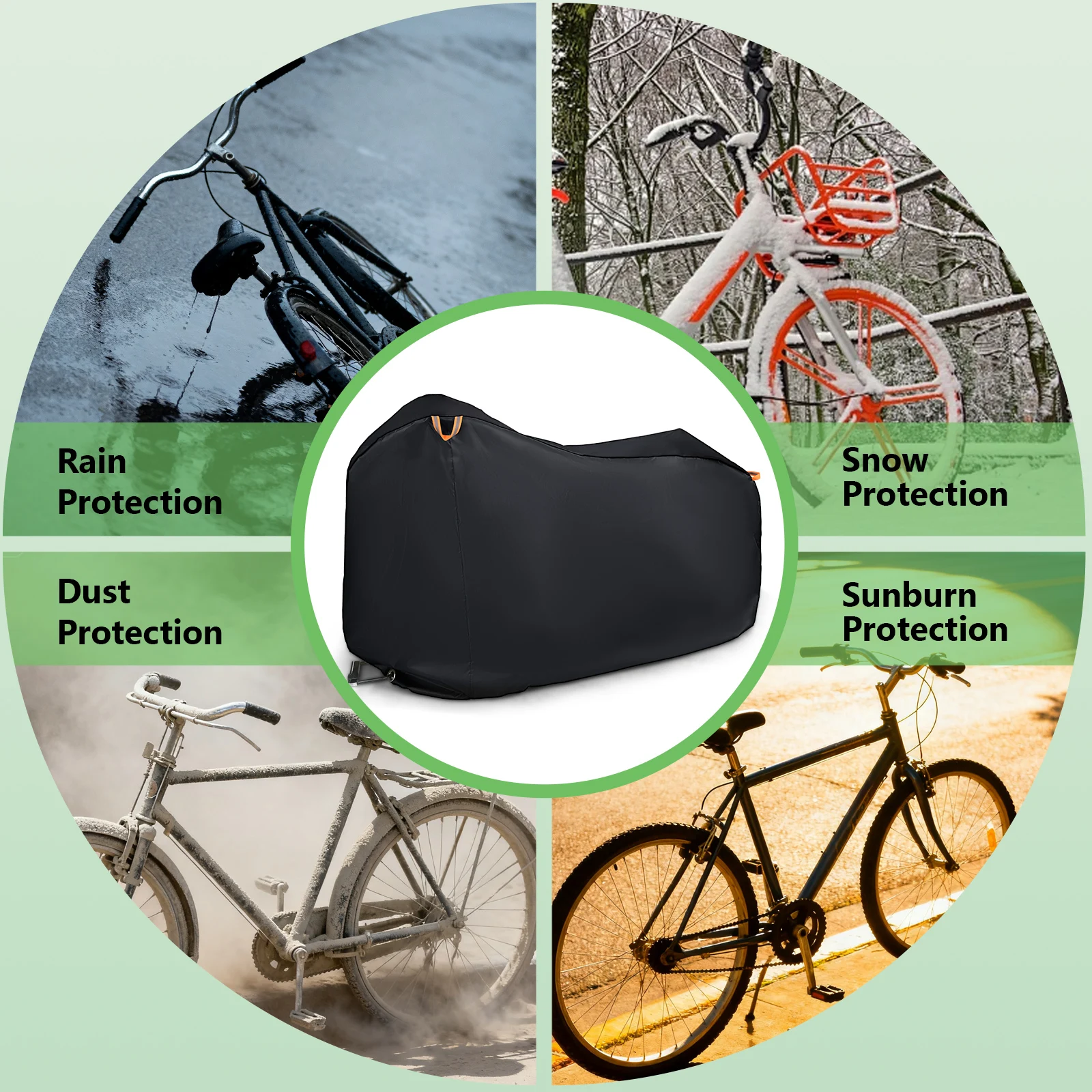자전거 커버 방수 야외 보관 자전거 커버 비, 햇빛, 눈, 자외선, 먼지, 바람 방지 가방 산악 자전거 도로 자전거 29인치용
