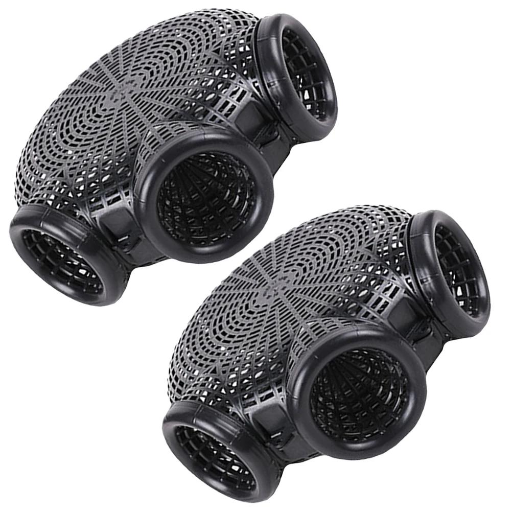 

2pcs Fishing Net Traps Reusable Plastic Portable Catch Cage Mesh Bait Crayfish Eel Catcher Lobster Crab Traps Minnow Fishing