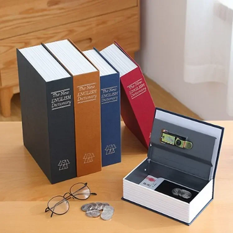 Durable Password Small Book Safe Box Password Deposit Box Savings Bank Piggy Bank Creative Ornament Storage Box