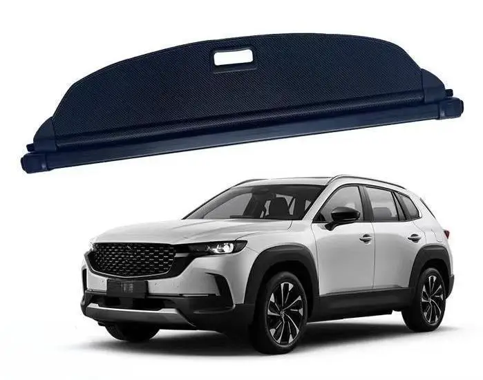 

Черный холщовый задний багажник с откидной крышкой для Mazda CX-50 2023-2025