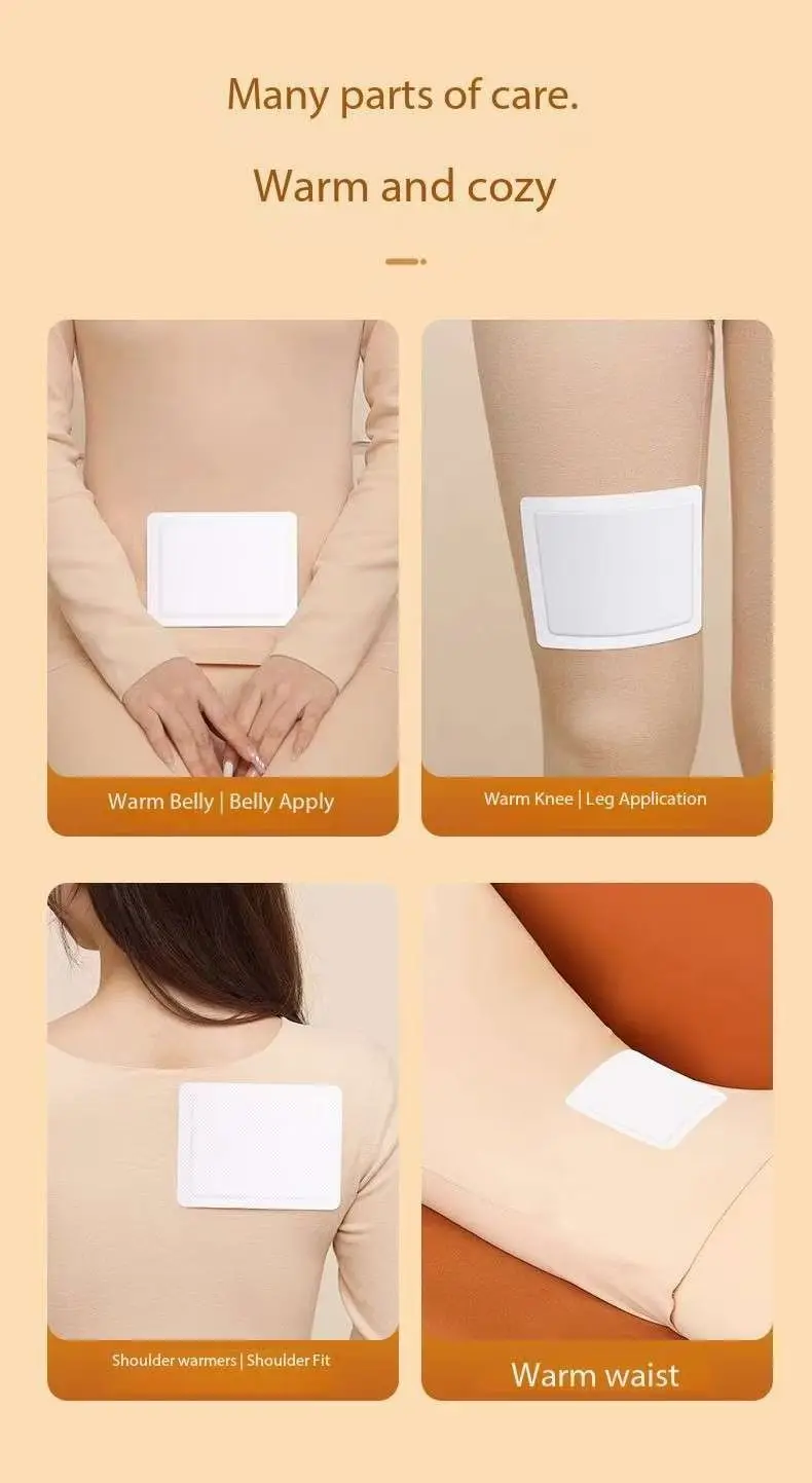 Winter Warm Paste Stick Fever Hand Foot Warmers Heat Packs Disposable Self-heating Warmer Waist Abdomen Body Warmer Heating Pad