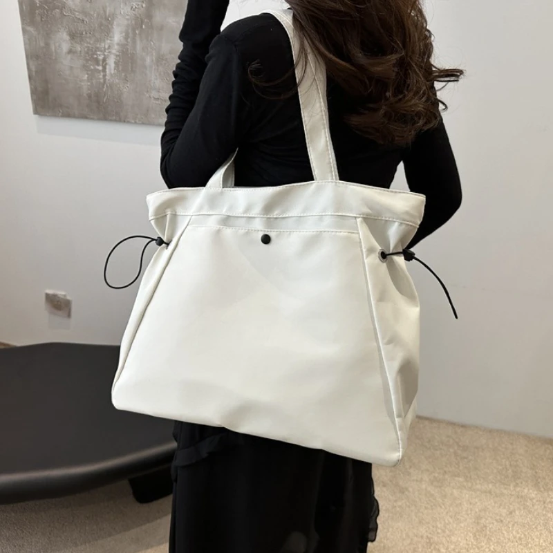 

Однотонная холщовая сумка, женская большая сумка, универсальная сумка через плечо, дорожные сумки