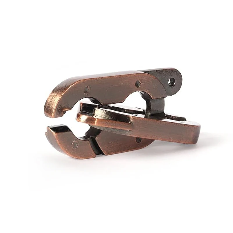 Metal Difficult Lock Puzzles Disentanglement Brain Teaser IQ Test Toys Educational Mind Games For Kids Adults Novelty Gifts