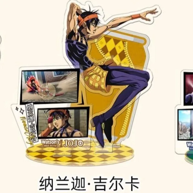 Neue JoJo's Bizarre Adventure Acryl Standfigur Giorno Giovanna Pannacotta Fugo Anime Peripheriegeräte Mode Desktop Ornament