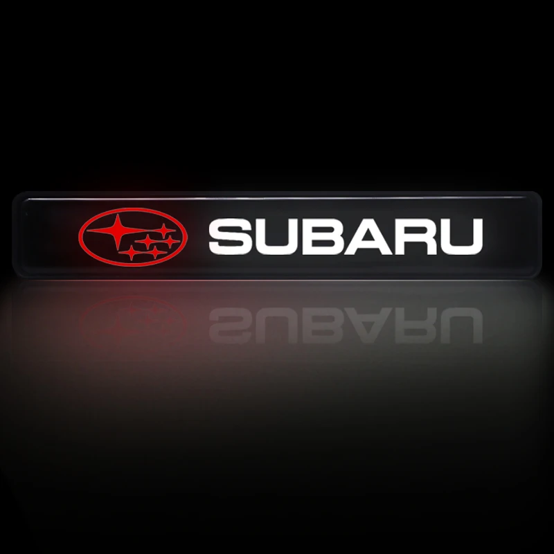 1 قطعة غطاء محرك السيارة الأمامي مصبغة شعار شارة مصباح ليد للزينة لسوبارو امبريزا ليجاسي WRX STI BRZ فورستر صعود Levorg XV #5