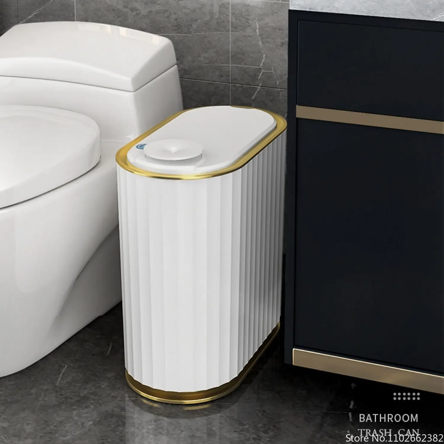 7L الذكية الاستشعار سلة المهملات الروائح سلة المهملات سلة المهملات الإلكترونية للمنزل غرفة نوم المرحاض مقاوم للماء ضيق تخزين دلو