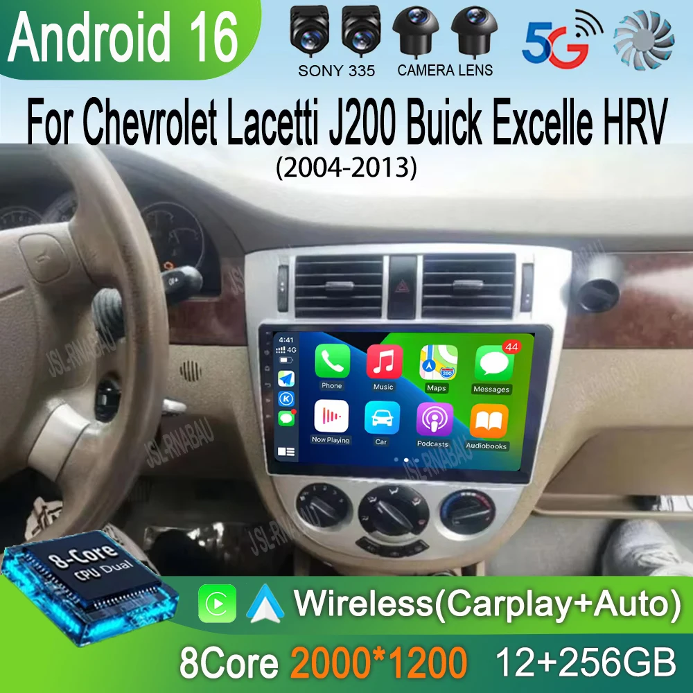 

Android 16 Car Radio For Chevrolet Lacetti J200 Buick Excelle HRV 2004-2013 Multimedia Player Auto Radio GPS Navigation No 2din