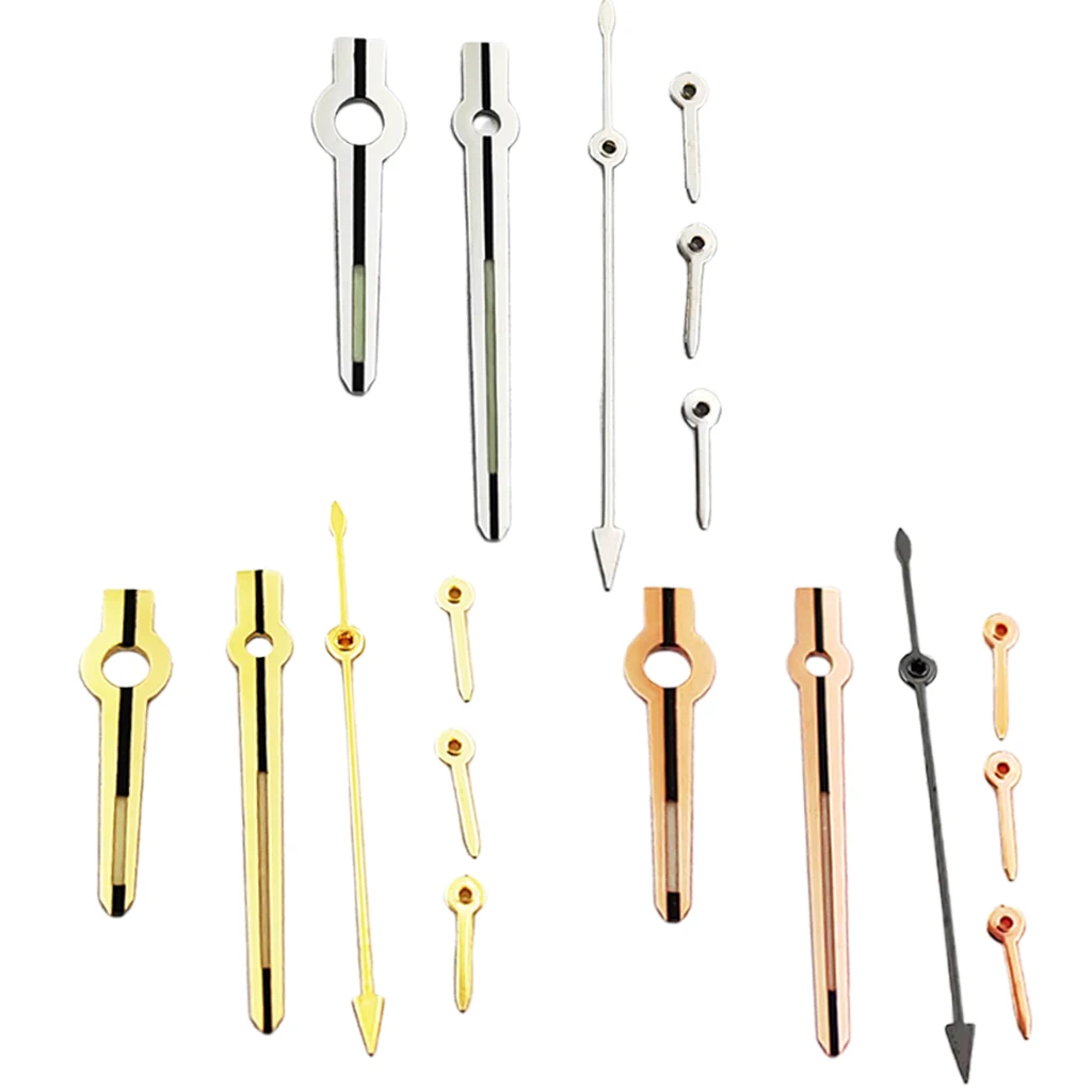 

VK63 Watch Hands Luminous 6-Hands Fit VK63 Automatic Movement Quartz Silver Gold Rose gold Watch Needle Accessories