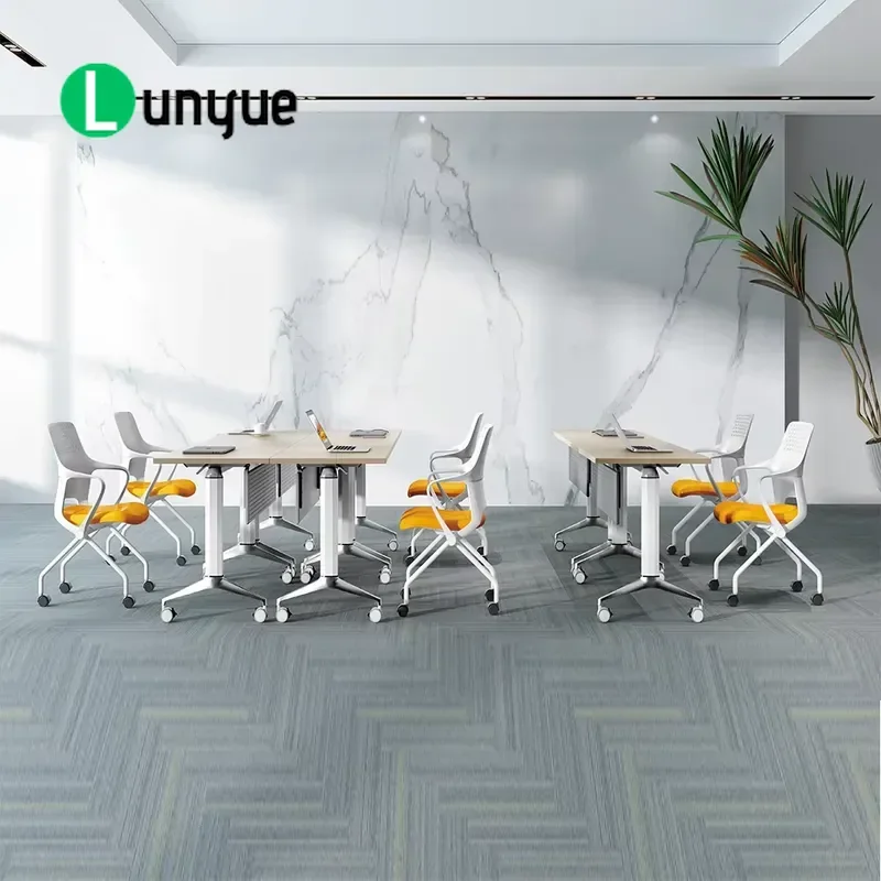 Modern Folding Conference Table for School Small Office Training Meeting Desk Space Saving Compact Design Versatile Furniture