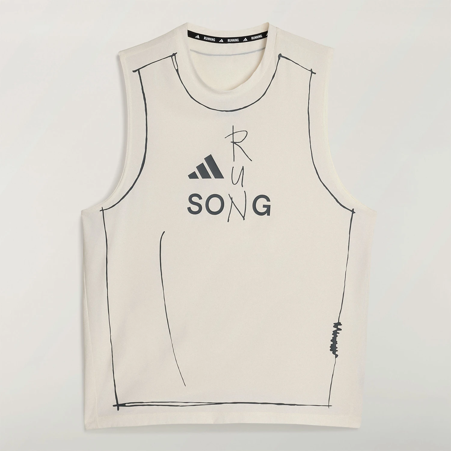 Adidas genuine summer men's running round neck classic comfortable vest T-shirt KT0775