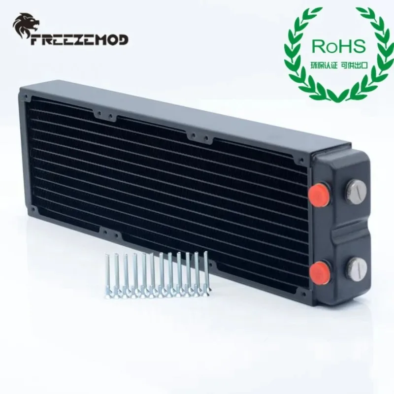 FREEZEMOD TSRP-HP45-480 وحدة المعالجة المركزية بالوعة الحرارة الكمبيوتر الكمبيوتر مبرد المياه النحاس المبرد 3 طبقات 45 مللي متر زعانف نحاسية سميكة خمسة ثقوب G1/4