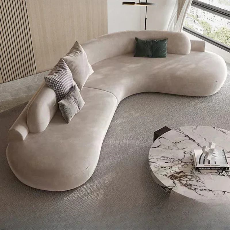 كرسي أريكة فاخر كبير الحجم وبساطة للاسترخاء مصمم على الأرض أريكة استرخاء منزل صالة سوفي دو سالونو أثاث غرفة المعيشة #3