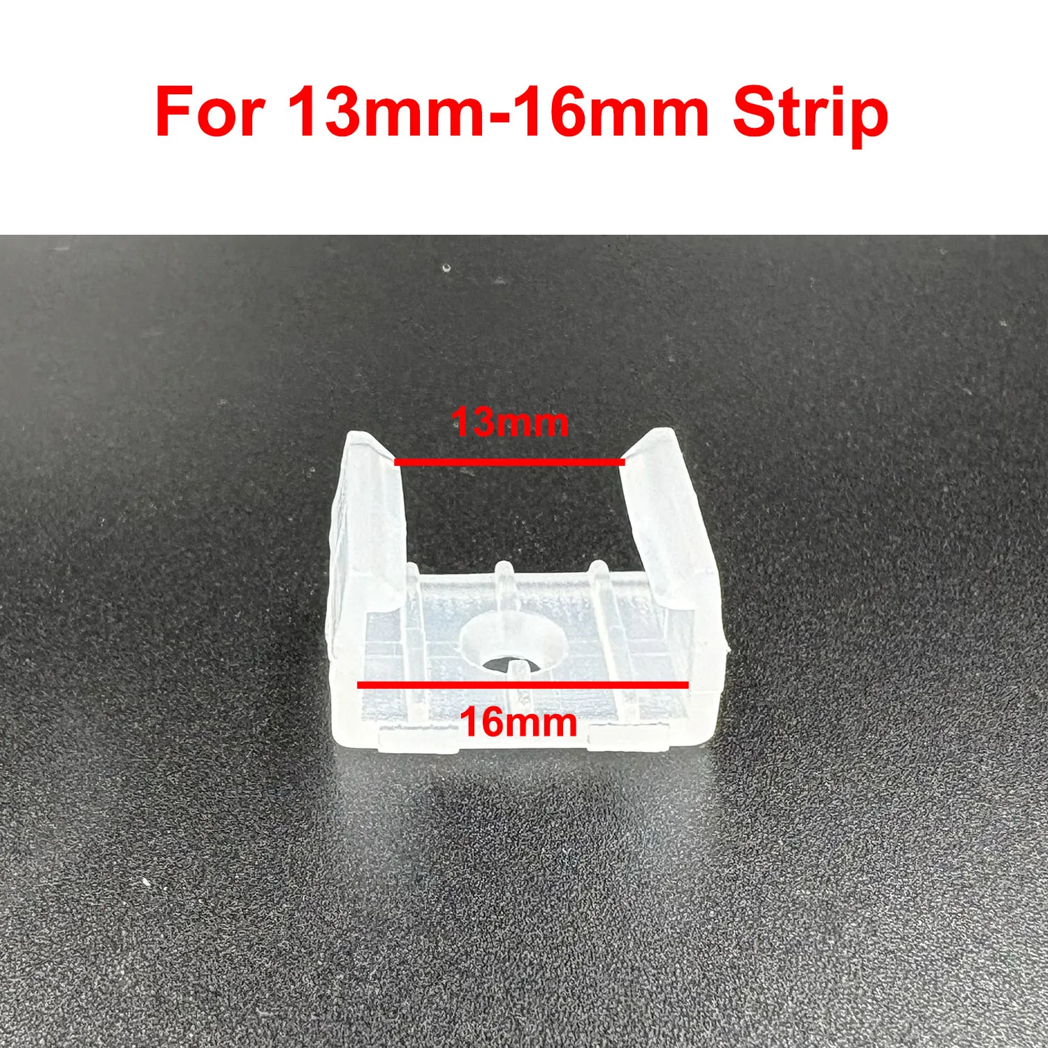 6mm 8mm 12mm 15mm LED Strip Fix Clips Holder Led Connector Accessories For 2835 Neon Light Fixing Flexible COB Buckle