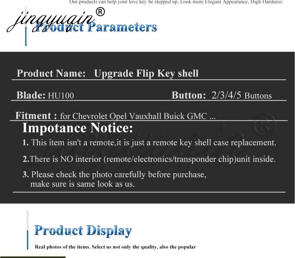 5/10X Upgrade Klappbarer Fernbedienungs-Autoschlüsselgehäuse für GMC Terrain Chevrolet Cruze Lova Camaro Impala Opel Vauxhall Insignia Astra Buick – Detail 6