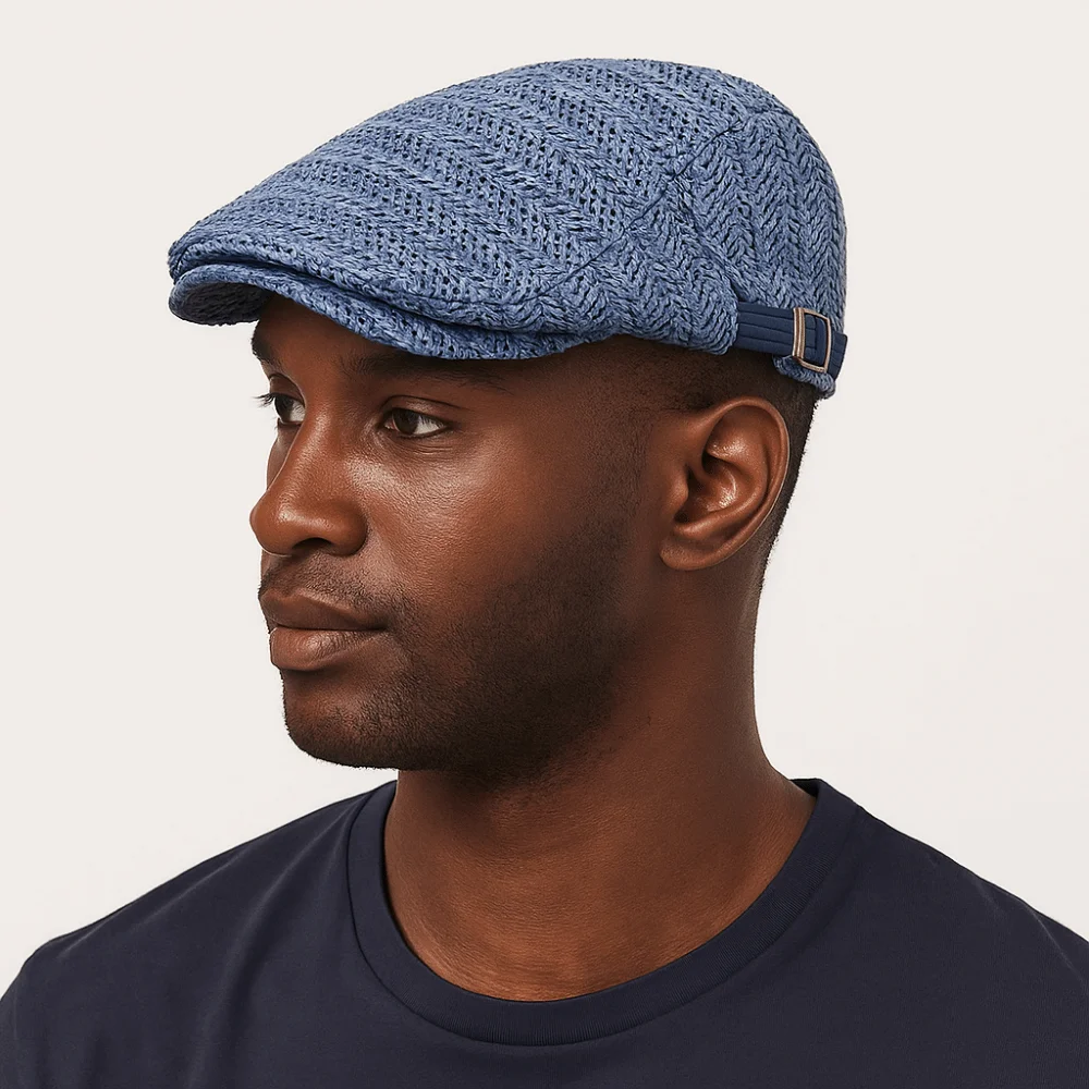 Japanse stijl holle stro baret vakantie strand stro krantenjongenspet plat aanpassen schilder baret lente zomer