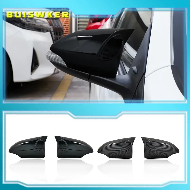 

Left+Right For Toyota Yaris 2012~2020 Rearview Mirror Cover Reverse Mirror Shell Mirror Case Housing Car Accessories