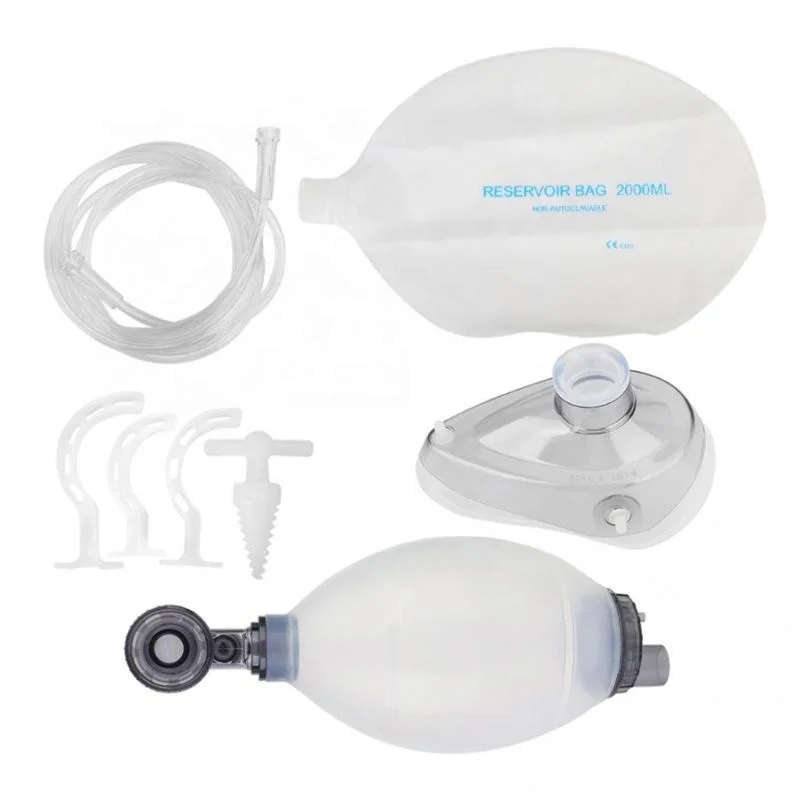 Silicone Ambu Bag Resuscitator Adult respirateur manuel