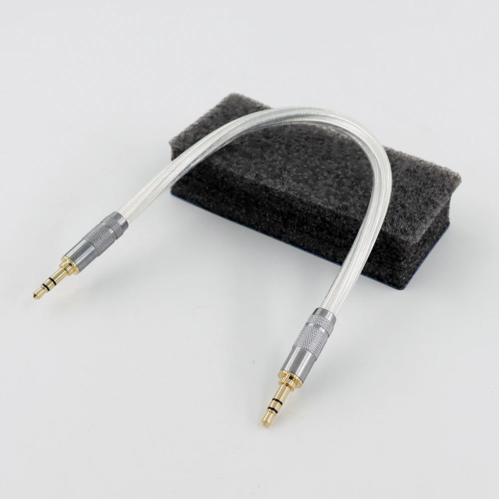 HIFI imported, music ribbon, Odin silver plated, fever earphone upgrade cable 3.5 to 3.5 AUX pair recording cable