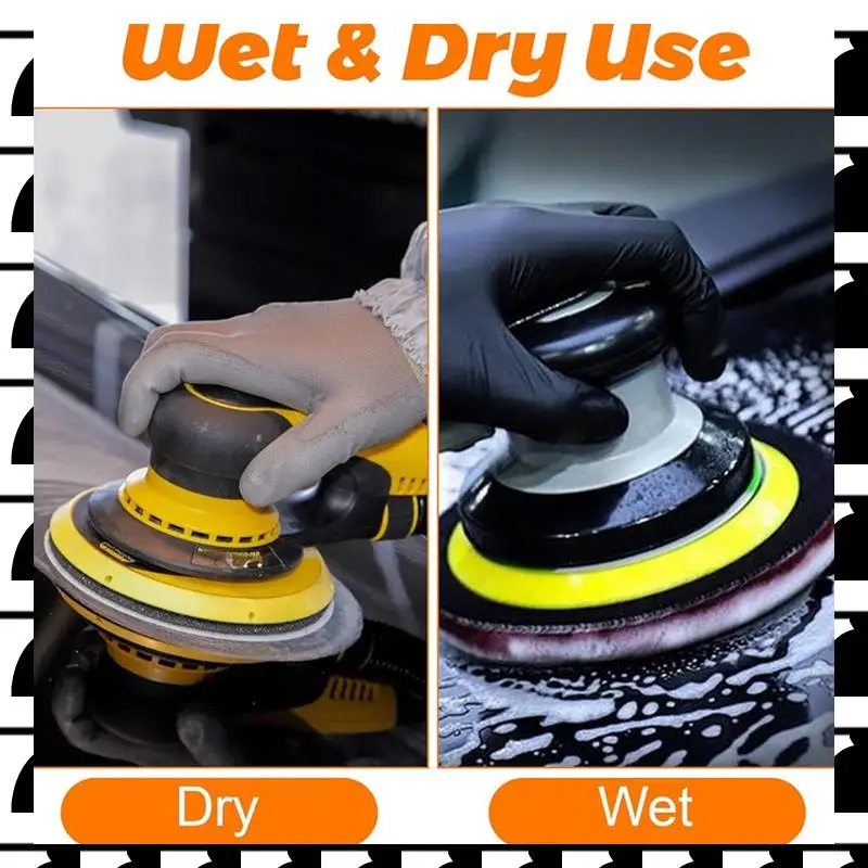 A44U 50 قطعة 6 بوصة خطاف وحلقة من ورق الصنفرة الرطب والجاف، 1000/1500/2000/3000/5000 أقراص الصنفرة من كربيد السيليكون